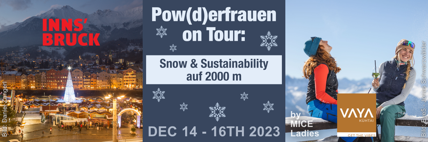 Powd(er)frauen on Tour Ski Kühtai 2023 - Banner